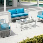 Laura 2014 Imitation wicker Rattan Deep Seating Water proof Spanish Sofa/lounge Garden Set