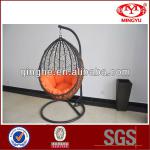 Gardern hanging glass chair with cushion& hanging chairs for bedrooms-QHH-2045