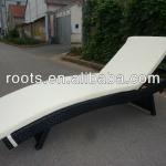 black Jordan outdoor wicker chaise lounge chair