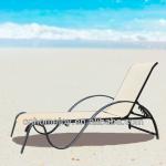 High quality aluminium beach sun lounge