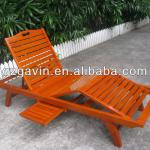 High quality wooden chaise lounge/outdoor chaise lounge for sale