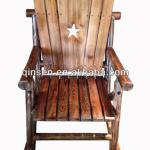 solid wood antique leisure chair outdoor wooden rocker chair