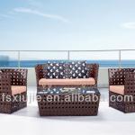 SK-837 Poly Outdoor Rattan Furniture, Wicke Garden Dining Sets