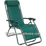 Reclining lounger Leisure Folding chair with steel tube frame,adjustable beach chair