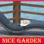 2013 new design rattan furniture sun lounger