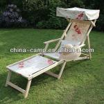 foldable wooden deck chair