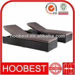 Cane furniture, Factory Manufacturer Direct Wholesale, Flat Base Rattan Sun Lounger Set with Rattan Cabinet Table