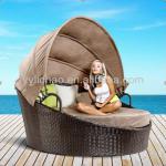 Beach chair with sun canopy
