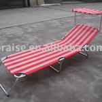 LIT ALU 3 PIEDS Beach Bed or Sun Lounger with Sunshade