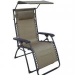 Steel Sun Lounge With Sunshade-SV-CS2093