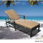 outdoor rattan sun lounger/outdoor rattan recliner chair/synthetic rattan sunbed