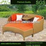 Rattan Double Chaise Lounge Outdoor WL-044