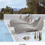 popular ergonomic rattan sunbed