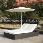 Outdoor rattan lounge