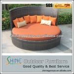 PE Modern Round Rattan Outdoor Sun Bed C272