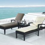 Brazail New design black rattan leisure bed