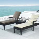 Brazail New design black rattan leisure bed-FWB-070