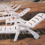 Outdoor plastic lounge chair Beach sun bed