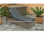 China Rattan Sunlounger PE Rattan Alum Frame-RQ13047