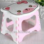 The lovely children plastic portable folding stool