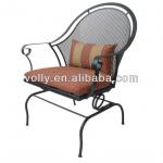 Outdoor Mesh Metal Spring Chat Chair