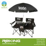 Double seat Folding chair with umbrella