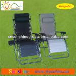 Folding zero gravity chair with side tea table, portable recliner chair, garden lounge chair