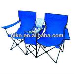 2 Person Camping Folding Chair with Cooler bag