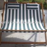 2011 HOT XLC-841 WOOD FOLDING DUAL BEACH CHAIR