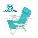 5 Positions Folding Beach Chair with Pillow