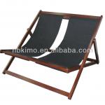 2014 Wooden double deck chair with pillow / leisure chair-10083E