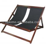 2014 Wooden double deck chair with pillow / leisure chair