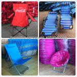 Colorful Striped Steel Folding Beach Chair/Camping Chair For Adult.