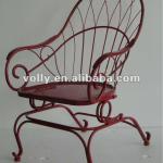 Outdoor Mesh Metal Spring Chair