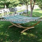 Outdoor folding hammock with canopy