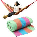 2m Portable Multicolor Camping Outdoor Canvas Hammock