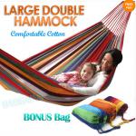 New Huge Double Cotton Fabric Hammock Air Chair Hanging Swinging Camping Outdoor