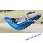 Hot-selling Cotton Canvas Stripe Hammock Swing Bed/ hanging hammock beds