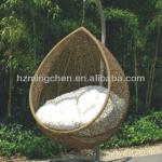 Steel PE round rattan outdoor hammock-MC8904.BED