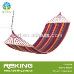 100% cotton hammock with wood bar