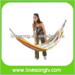 New Outdoor Camping Hiking Thick Canvas Hammock New Color Striped