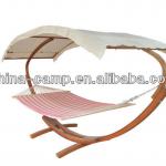 hot sale wooden hammock stand with canopy