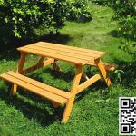 wooden table and chairs XG 012