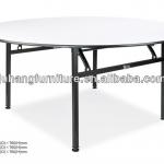 6ft Big Round Wooden Folding Table