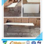 2014 hot sale outdoor furniture high quality HDPE white beer foldable garden/camping table