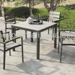 cheap plastic polywood table and chair black powder coating