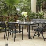 Black Outdoor Table and Chairs-OP.OF.060