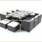 2014 Modern rattan outdoor dining furniture-DH-9588