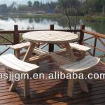 wood picnic table-JJ-H477