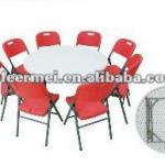 1.83m white plastic outdoor round folding tables TF-E01